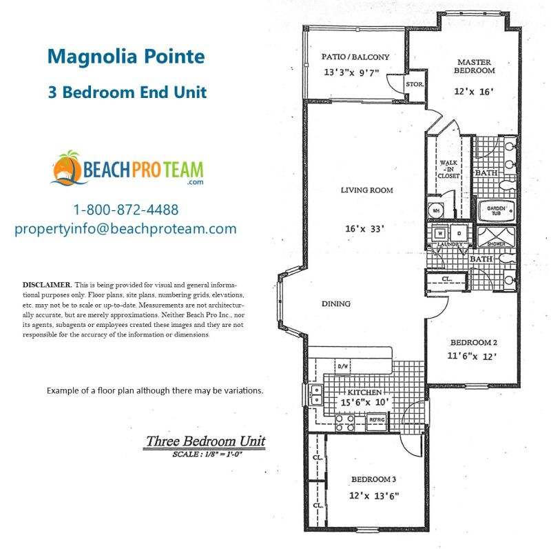 	Magnolia Pointe 3 Bedroom - Interior Unit